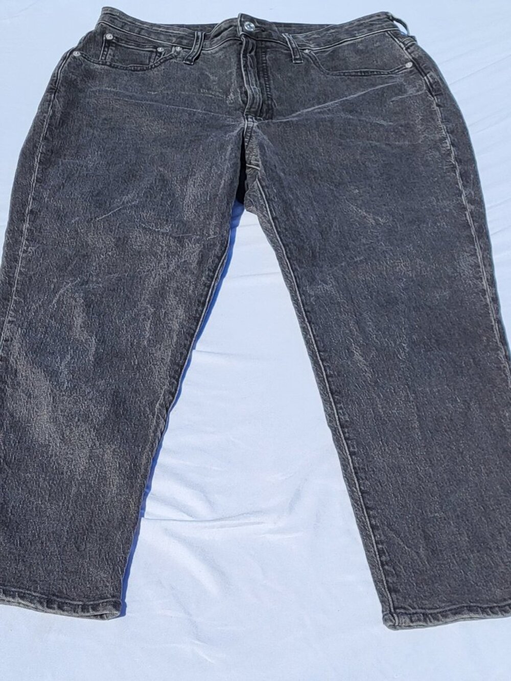 Madewell The Curvy Perfect Vintage Jeans Women's 30 Black 34x26 Modern Preppy